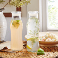 Haonai 2016 popular clear glass juice bottle